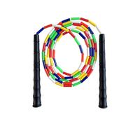 Rebellious Corda per esercizi per bambini, con perle decorative, antiscivolo, ergonomica, in plastica, per attività interne ed esterne, corda per saltare