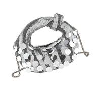 Rebellious Elegante Borsa Da Sera Con Paillettes Glitter Un sacco di Spazio Alla Spalla E Borsa A Tracolla Per Indispensabile Borse Da Sera Pratica Borsa Banchetto, argento