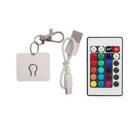 Rebellious Portachiavi Luci Acriliche Con Materiali LED Ad Alta Trasparenza Perfetto Per Gli amanti del Artigianato E Creativo Regalo Designer Portachiavi Alla Moda Per Adulti, e, Taglia unica