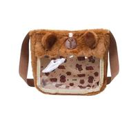 Rebellious Pratico Peluche Capybara Zaino Spazioso Borsa Scuola Per Gli Studenti Gli Stili Unici Cercano Che Si Eccezionale Per Varie Occasioni Stilvern Sacchetto Di Libro Peluche, a
