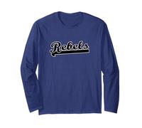Rebels - Bandiera da Calcio, Basket, Pallacanestro Maglia a Manica