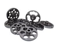 PIASTRA TRAFILA IN ACCIAIO PER TRITACARNE N.22 CON FORI MM.14