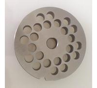 REBER PIASTRA TRAFILA PIASTRA TC. 12 D. 8 INOX ACCIAIO INOX 18/20 per tritacarne elettrico n.12 diametro fori:8 millimetri