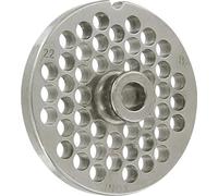 Piastre in acciaio inox per tritacarne elettrici - n°22 foro mm.8 1 pezzi Reber
