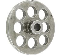 REBER PIASTRA TRAFILA PIASTRA TC. 32 D. 20 ACCIAIO TEMPERATO NON INOX per tritacarne elettrico n.32 diametro fori:20 millimetri