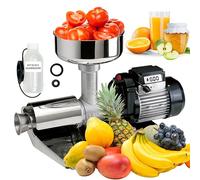 Reber Spremipomodoro Elettrico N.5 600W per Salsa di Pomodoro, Conserve, Marmellate e Succhi di Frutta - Produzione fino a 350 Kg/h - Accessori in Acciaio Inox - Motore a Induzione per Uso Continuo