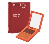 REBEYA SUEÑO LIBRE - Correttore 03 Scuro Compatto e Opaco con Doppia Tonalità per Correggere Imperfezioni, Discromie e Rossori, Formula Leggera Anti-Lucido a Lunga Durata - Made in Italy