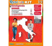 Rebillo GEOAGENDA EDIZIONE ROSSA VOLUME 1 CON LE REGIONI ITALIANE Quaderno Scolastico + Kit Scolastico