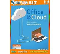 Rebillo OFFICE & CLOUD BLUE EDITION MICROSOFT OFFICE + LABORATORY PER I PRIMI DUE ANNI Quaderno scolastico + Kit scolastico con