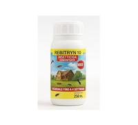 REBITRYN 10 Insetticida Concentrato 250 ml - Contro Zanzare, Blatte, Formiche e Altri Insetti