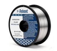 Reboot Filo Animato Senza Gas 0,8 mm E71T-GS - Flusso Autoprotetto per MIG/MAG, Basse Scintille, Tutte le Posizioni & Esterno, 0,45 kg