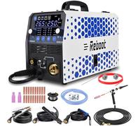 Reboot Multi processo 6 in 1 saldatore MIG 250Amp saldatrice, gas/senza gas Flux Core MIG/Stick/Lift TIG/saldatura a punti/pistola piscina 230V saldatore in alluminio con torcia Tig