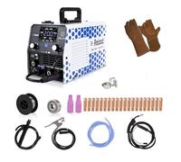 Reboot Saldatrice MIG 200A - ideale per principianti | 5 in 1 Saldatrice Multiprocess (MIG Gas/Gasless Flux Core/Lift TIG/Stick/Spot) 230 V Inverter con display LED di alta qualità - RBM2000 PRO