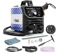 Reboot Saldatrice Multifunzione 4 in 1 MIG/MAG 165A, 230V - con Display LED Extra-Large per Saldatura Gas/Gasless, Lift TIG, Elettrodo - Per Officina e Fai da Te - RBM1650