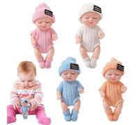 Reborn Bambola per bambini giocattolo - Bambola per bambini reali 4 pezzi action figure piccole | Bambola per bambini rinati accessori realistici per bambole per bambini piccoli rinati per