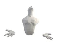 Reborn Man Break Out From Wall 3D Paper Model Handmade DIY Papercraft Home Decor