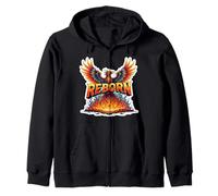 Reborn Phoenix Rising From Ashes Superando i tempi di difficoltà Felpa con Cappuccio