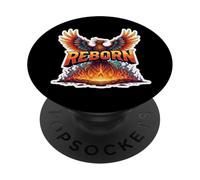 Reborn Phoenix Rising From Ashes Superando i tempi di difficoltà PopSockets PopGrip Adesivo
