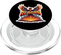 Reborn Phoenix Rising From Ashes Superando i tempi di difficoltà PopSockets PopGrip per MagSafe