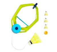 Rebound Badminton Trainer - Set di esercizi regolabile per bambini e adulti, tra cui 3 navette e una palla da pong con corda | Kit di badminton a porta Solo per allenamento indoor e sport in