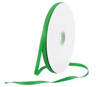 Rebower 70 Iarde/210 Piedi Nastro di Raso Spesso a Doppia Faccia in Grosgrain di Seta, [per Confezione Regalo, Fiocchi per Capelli, Matrimonio, Torta, Fiori] - 1/4"(6mm)/Verde