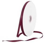 Rebower 70 Iarde/210 Piedi Nastro di Raso Spesso a Doppia Faccia in Grosgrain di Seta, [per Confezioni Regalo, Fiocchi per Capelli, Matrimonio, Torta, Fiori] - 1/4"(6mm)/Rosso Scuro