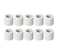 Rebower Ceramica Tubo Cablaggio Isolato Ceramica Tubi [per Cavo Fascio Calore Isolamento Protezione] - 10mm Dia/15mm OD/10Pz