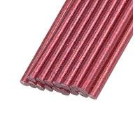 Rebower Colla a Caldo Stick Mini Adesivo Colla a Caldo Colla Pistola Sticks, [per Arte, Artigianato, Fai-da-Te, Card Creazione] - 0.27" x 4"/Glitter Rosso/16pz