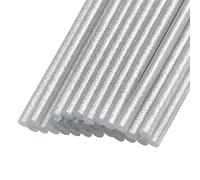 Rebower Colla a Caldo Stick Mini Adesivo Colla a Caldo Colla Pistola Sticks, [per Arte, Artigianato, Fai-da-Te, Card Creazione] - 0,27" x 4"/Glitter Argento/30pz