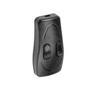 Rebower In linea Cavo Interruttore CA 250 V 1 A On/Off Bilanciere Controllo Interruttore, [per Lampada, Scrivania Illuminazione] - 2,7x1,3 Pollici/Nero