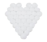 Rebower Pom Pom Morbidi e Soffici Palline Arcobaleno in Tessuto Pom Pom [per Progetti Creativi Fai-da-te e Decorazioni] - 0.59 Pollici/Bianco / 300 Pezzi