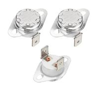 Rebower Termostato KSD301, interruttore termico 175°C/347°F 250V 16A NC | Terminali piegati normalmente chiusi del termostato del termostato del disco a scatto materiale ceramico per microonde, forno