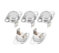 Rebower Termostato KSD301, interruttore termico 90°C/194°F 250V 16A NC | Terminali piegati normalmente chiusi del termostato del termostato del disco a scatto materiale ceramico per microonde, forno