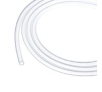 Rebower Tubo Silicone 3,3ft, 4mm ID 6mm OD, Trasparente, Tubo Plastica Industriale Silicone Puro Pompa, Sifonaggio, Drenaggio, Irrigazione, Birrificazione, 1/4"