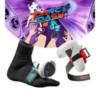 Rebuff Reality Cinturini per Meta Quest + Dance Dash Steam Game Key, gioco di danza VR, gioco Meta Quest, compatibile Quest 2&Pro, Rift S, accessorio VR Full Body Immersion per Dance Dash