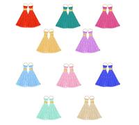 REC 50 Pezzi Mini Ciondolo Nappa in Cotone Fatto a Mano,Nappine Colorate 2cm,Nappe Decorative,Nappe Segnalibro,Nappe Colorate per Gioielli Fai da Te Orecchini Artigianato,Braccialetti,Portachiavi