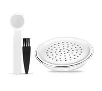 RECAFIMIL Capsule di caffè riutilizzabili, filtro a cialde di caffè ricaricabili per Senseo HD7801, Senseo HD6592 Capsule con cucchiaio e pennello