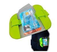 Recall Portinaio Porta Supervisore Buttafuori SIA Badge Porta Carta Impermeabile Badge Braccio Cinturino Giallo Verde Alta Vis Hi Vis Riflettente Display di Sicurezza Bracciale