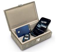 Recalma Faraday Box per Chiavi Auto, Custodia Anti-RFID e Anti-Keyless con Protezione del Segnale, Contenitore Schermato per Telecomandi, Grigio