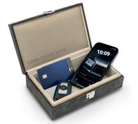 Recalma Faraday Box per Chiavi Auto, Custodia Anti-RFID e Anti-Keyless con Protezione del Segnale, Contenitore Schermato per Telecomandi, Nero
