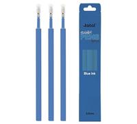 Recambios de bolígrafo, tinta borrable, juego de 3 piezas Azul