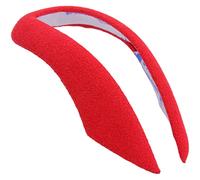 RECAMBO Alcantara - Copertura per pomello del cambio, compatibile con Alfa Romeo Stelvio dal 2017, rivestimento della leva del cambio, copertura del telaio abbinata, colore rosso