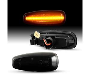 Recambo Frecce laterali a LED con omologazione E, Plug & Play, Canbus, senza errori, indicatori di direzione SMD compatibili con KIA Rio III, tipo UB, anno di costruzione 2011-2017, SMOKE