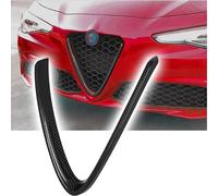 RECAMBO Griglia anteriore a forma di V, effetto carbonio, adatta per Alfa Romeo Giulia a partire dal 2016, registrazione su misura, superficie di alta qualità, effetto OEM sportivo, resistente ai