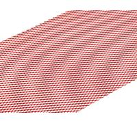 RECAMBO Griglia da corsa in alluminio, 33 x 100 cm, colore rosso