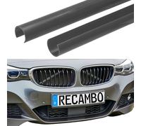 RECAMBO Griglia per radiatore, modanature a V, colore grigio, adatte per BMW X3 F25 e X4 F26, copertura su misura, resistente ai raggi UV, non stinge, look sportivo, materiale robusto, forma specifica