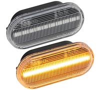 Recambo Indicatore di direzione laterale a LED, adatto per Caddy 2 + 3, Passat 35i, 3b, 3bg, T5, vetro trasparente