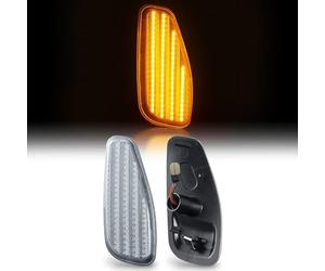 Recambo Indicatori di direzione laterali a LED con omologazione E, Plug & Play, Canbus, senza errori, indicatori di direzione SMD compatibili con Jeep Renegade, anno di costruzione dal 2014, vetro