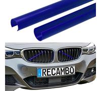 RECAMBO Inserto per griglia anteriore, strisce decorative, barre per barbecue V, compatibile con BMW serie 3 G20 G21 G28, blu