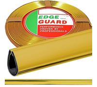 RECAMBO Paraspigoli in gomma a forma di U per porte auto, 15 metri, guarnizione in gomma e guarnizione per finestre, adatto per la maggior parte dei veicoli, colore: oro giallo cromato